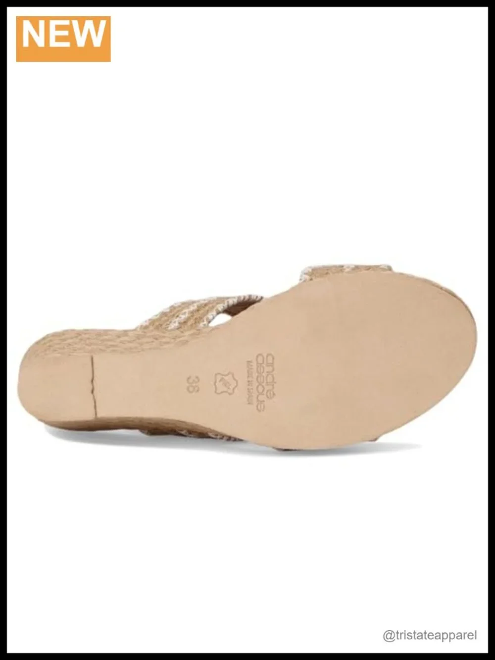 Wedge Sandal Leather Lined Jute Slip On Platform Comfort